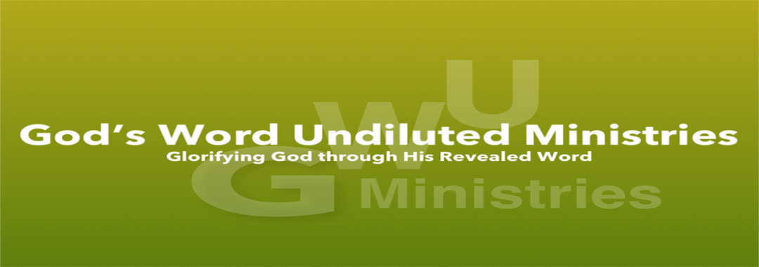 God's Word Undiluted Ministries Logo